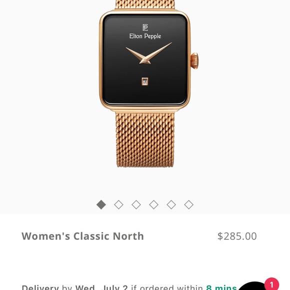Elton Pepple Gold and Black Watch